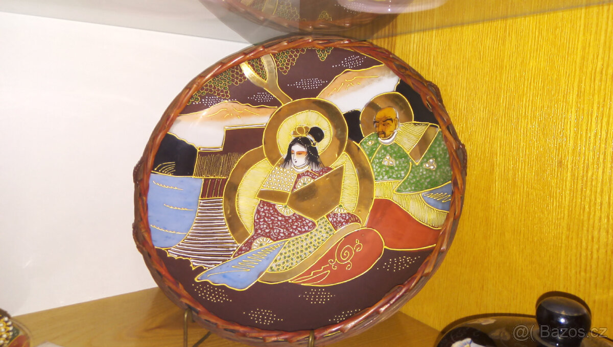 Starožitný čajový servis SATSUMA DRAGONWARE - 2