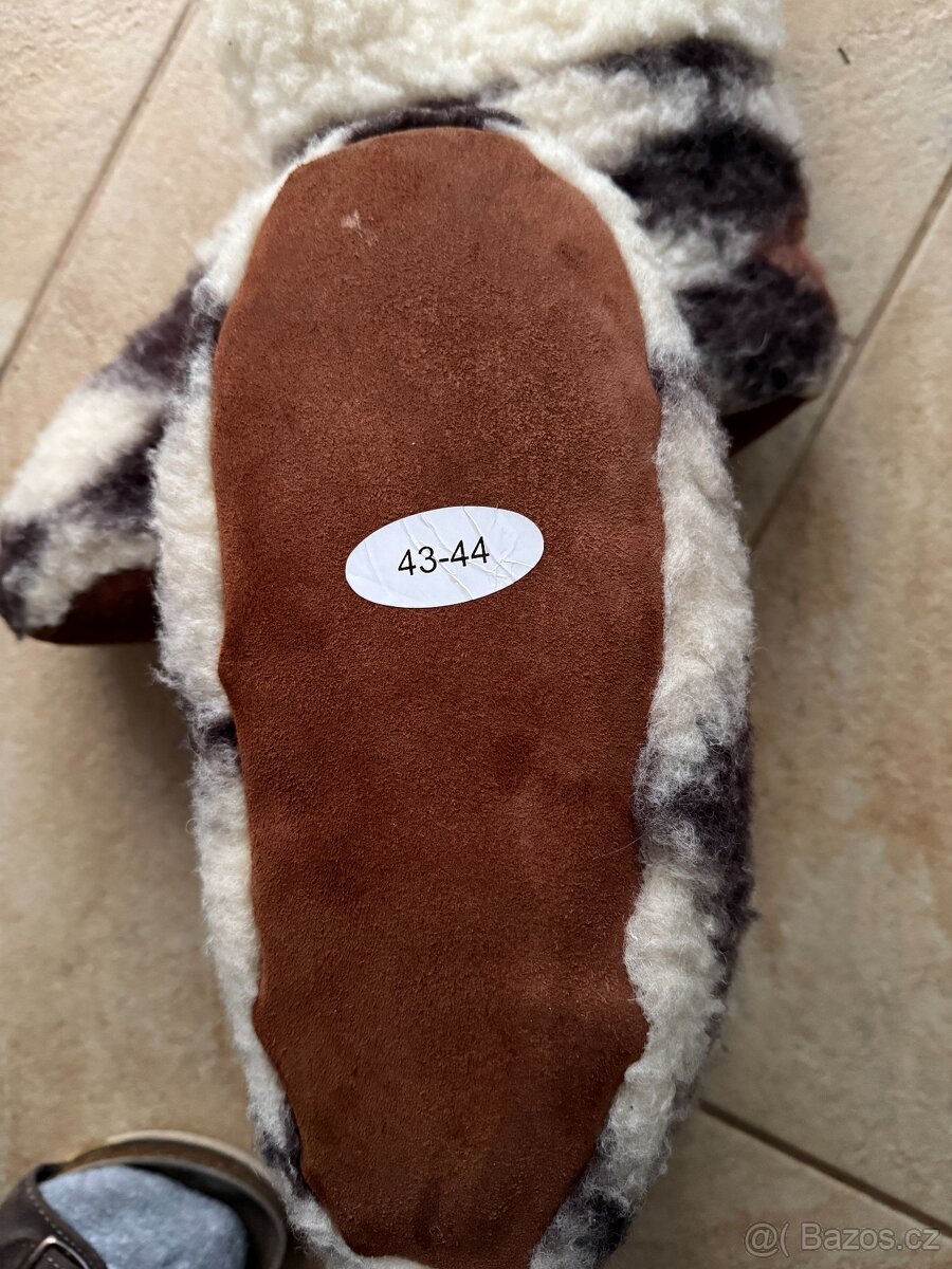 Vlněné bačkory MERINO - 2