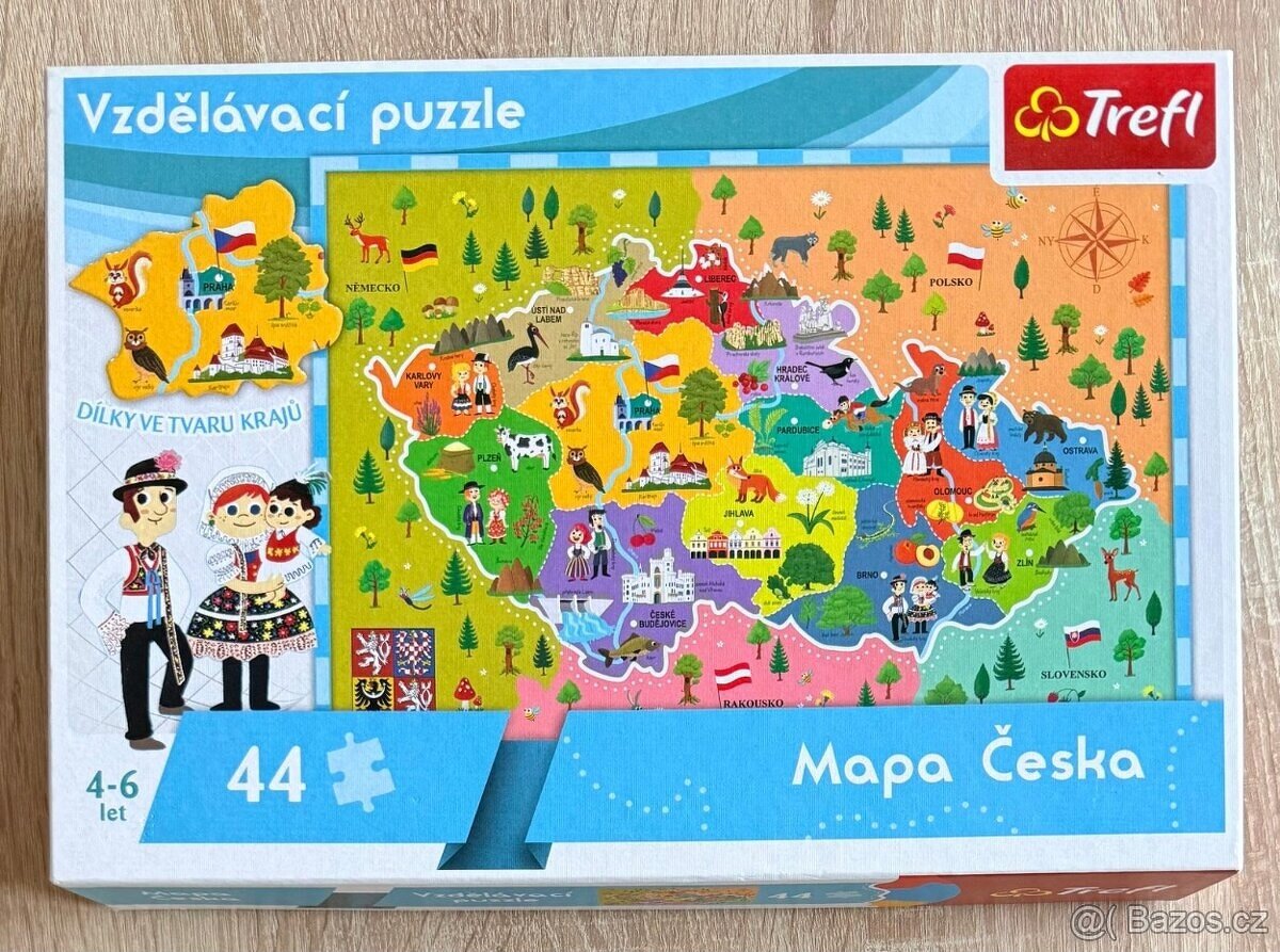 Puzzle Trefil Mapa Česka - 2