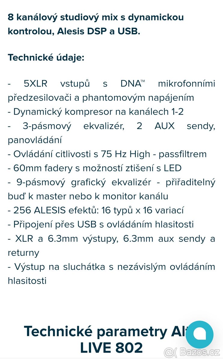 Mixpult -ALTO LIVE 802 - 2