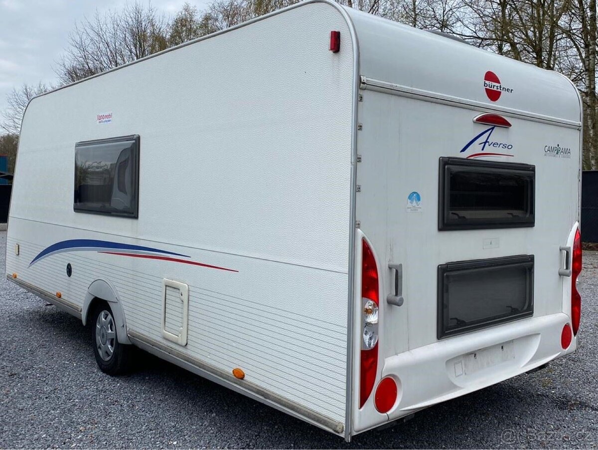 Karavan Bürstner Averso 500 - super stav, předstan, klima… - 2