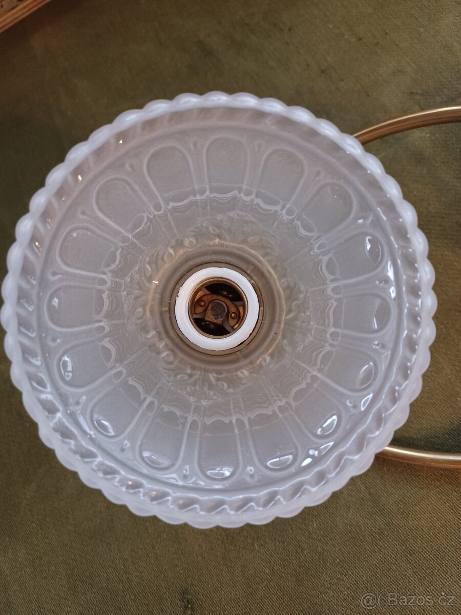 Mosazná lampička na stůl i stěnu - 2