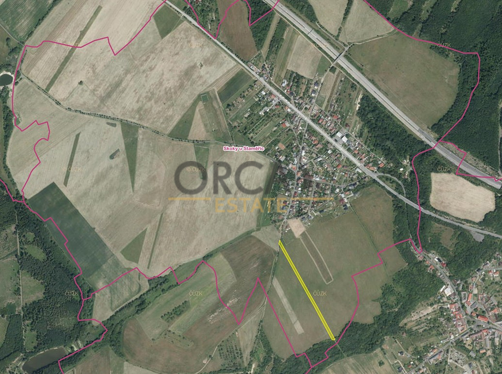 0,46 ha pozemku v k.ú. Skoky u Staměřic - 2