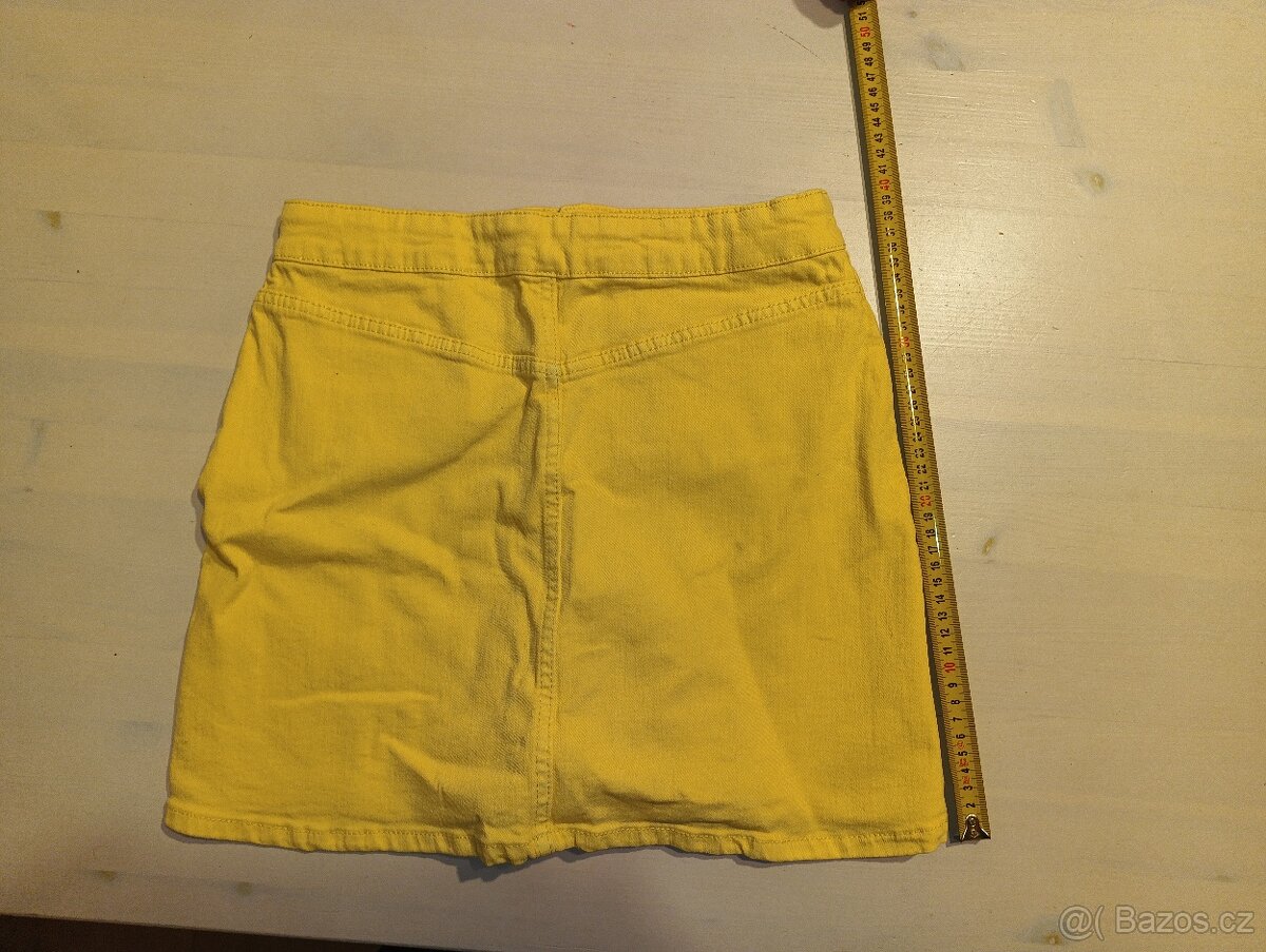 Riflová sukně žlutá vel 38 - 2