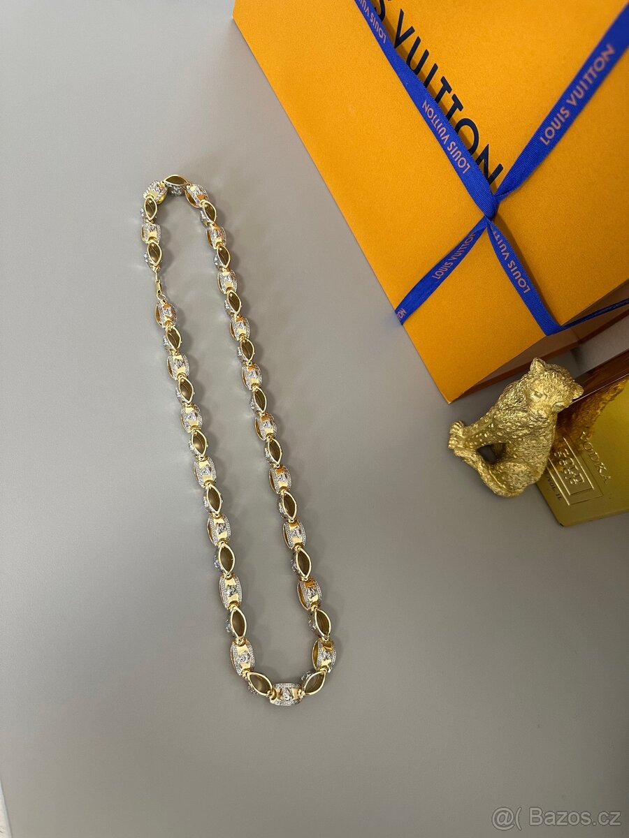 Pozlacený řetízek versace 14k 585 - 2