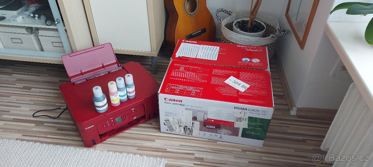 Canon PIXMA G3470, tiskárna,skener,kopírka+náplě, záruka. - 2