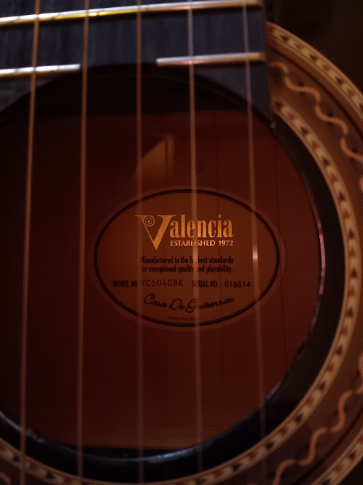 Klasická kytara Valencia established 1972 - 2