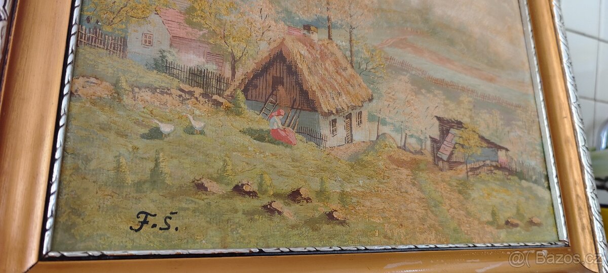 Obraz s monogramem F.Š - 2