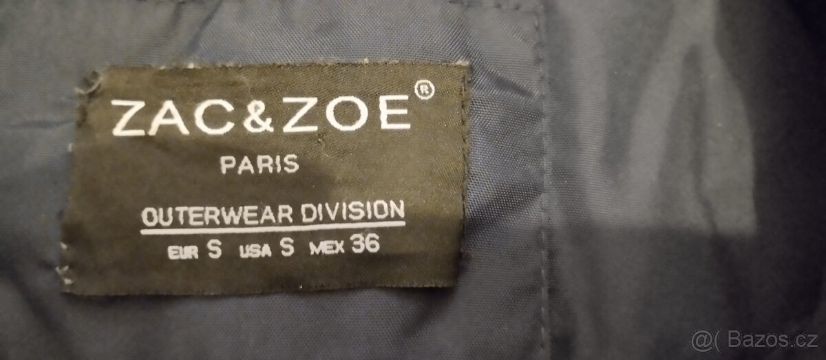 modrý kabát vel. S - 2