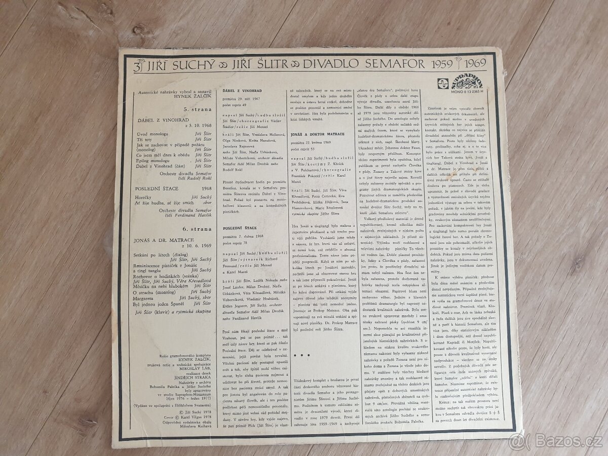 LP - Jiří Suchý a Jiří Šlitr - 2
