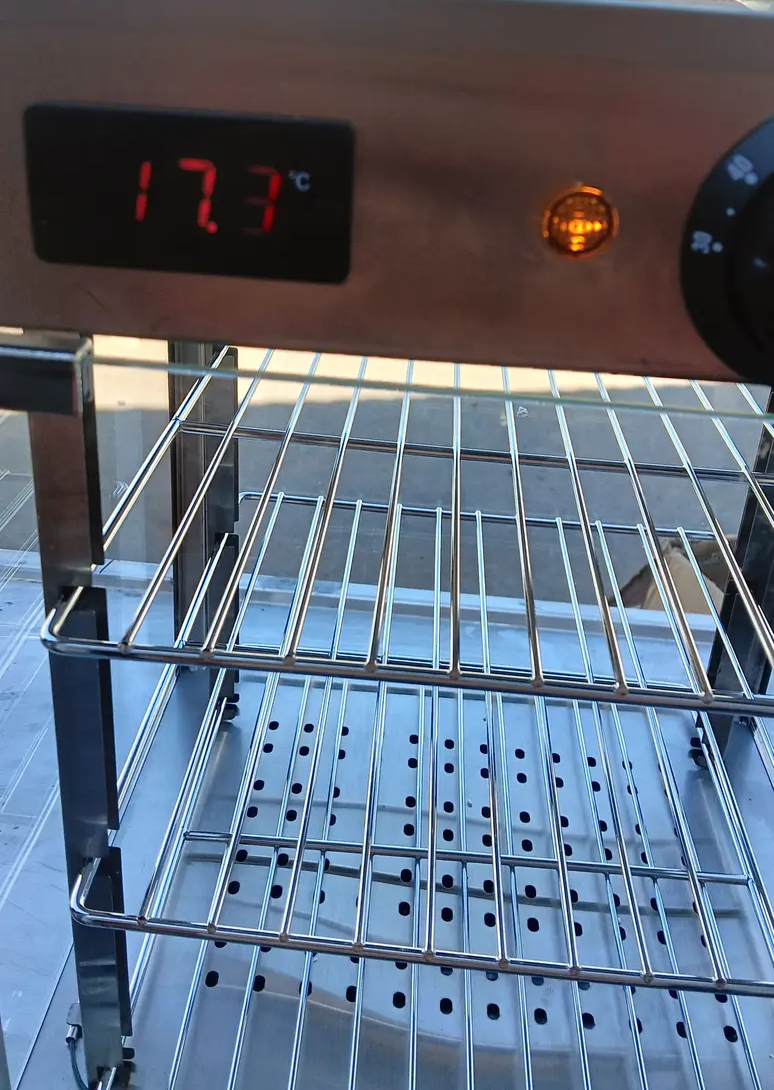 Teplá vitrína prosklená nerez Warmer B - 2