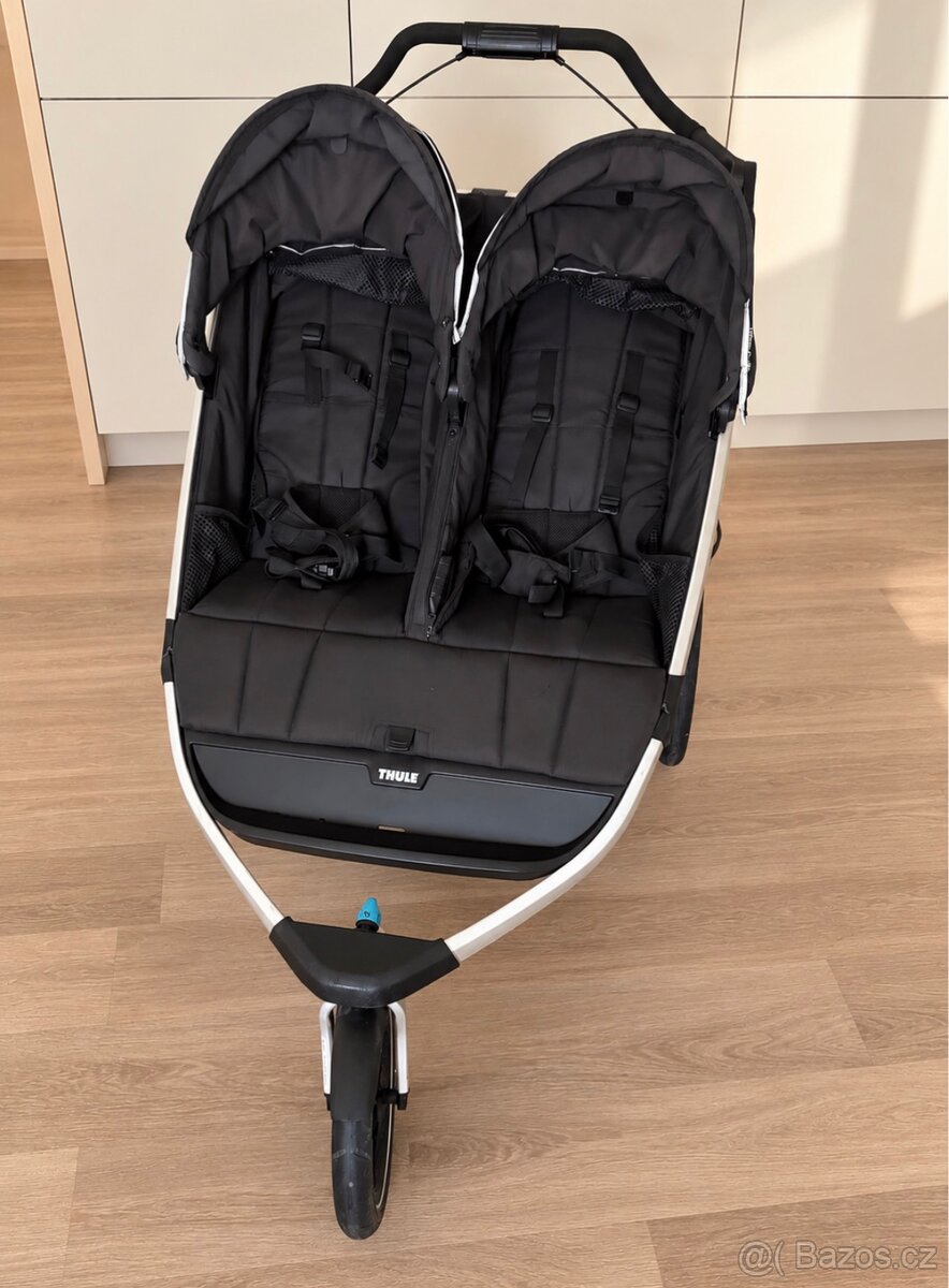 Thule urban glide 2 double + korbicka a prislusenstvi - 2