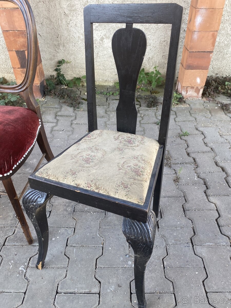 Starožitné židle, 3 různé - 2