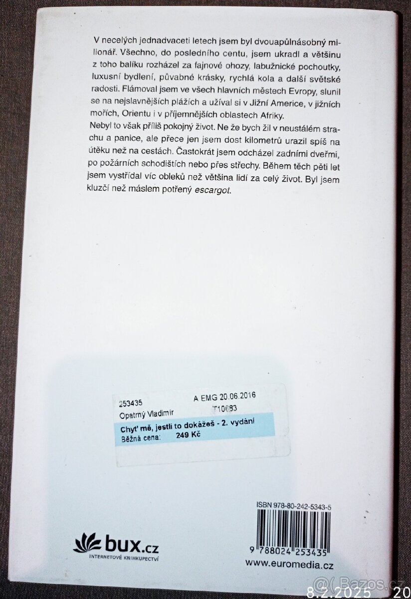 Chyť mě, jestli to dokážeš, kniha - 2