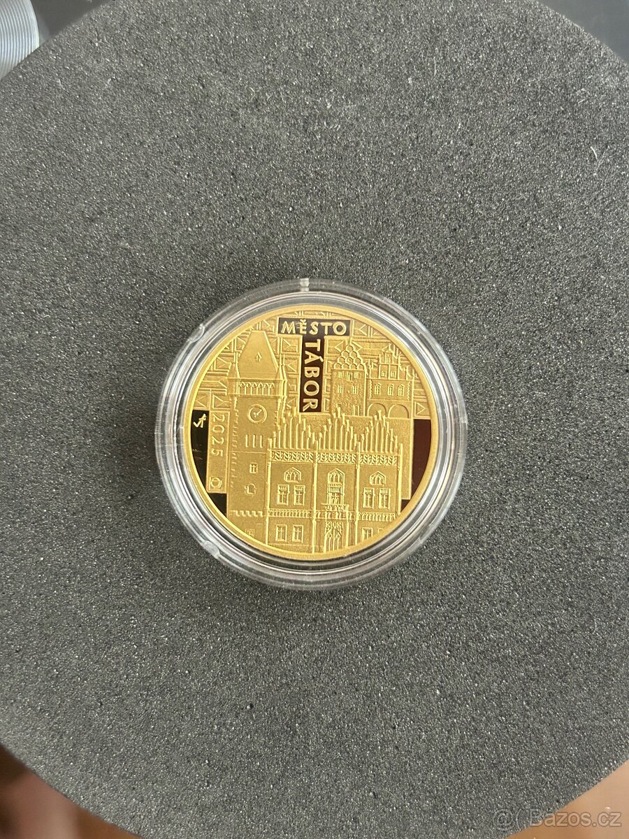 Zlatá mince 5000 Kč Tábor 2025 proof - 2