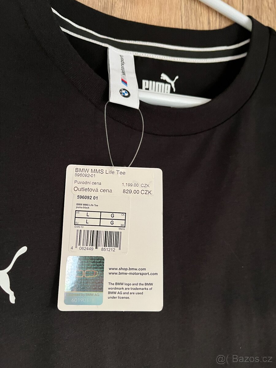 BMW Motosport triko vel. L, Puma, nové + dárek - 2