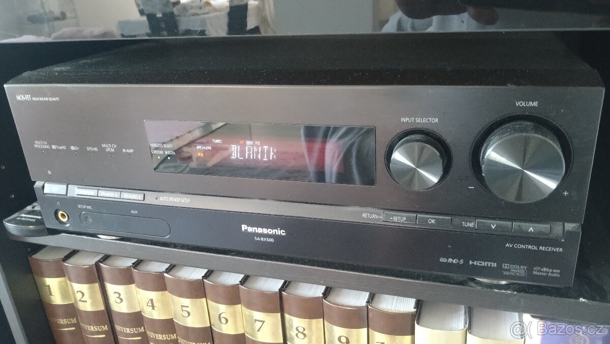 Receiver-domácí kino zvuk 7.1 Panasonic SA-BX500 s dálkovým - 2