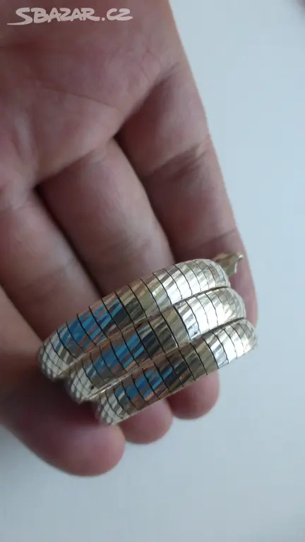 Stribrny Hady Nahrdelnik - 2