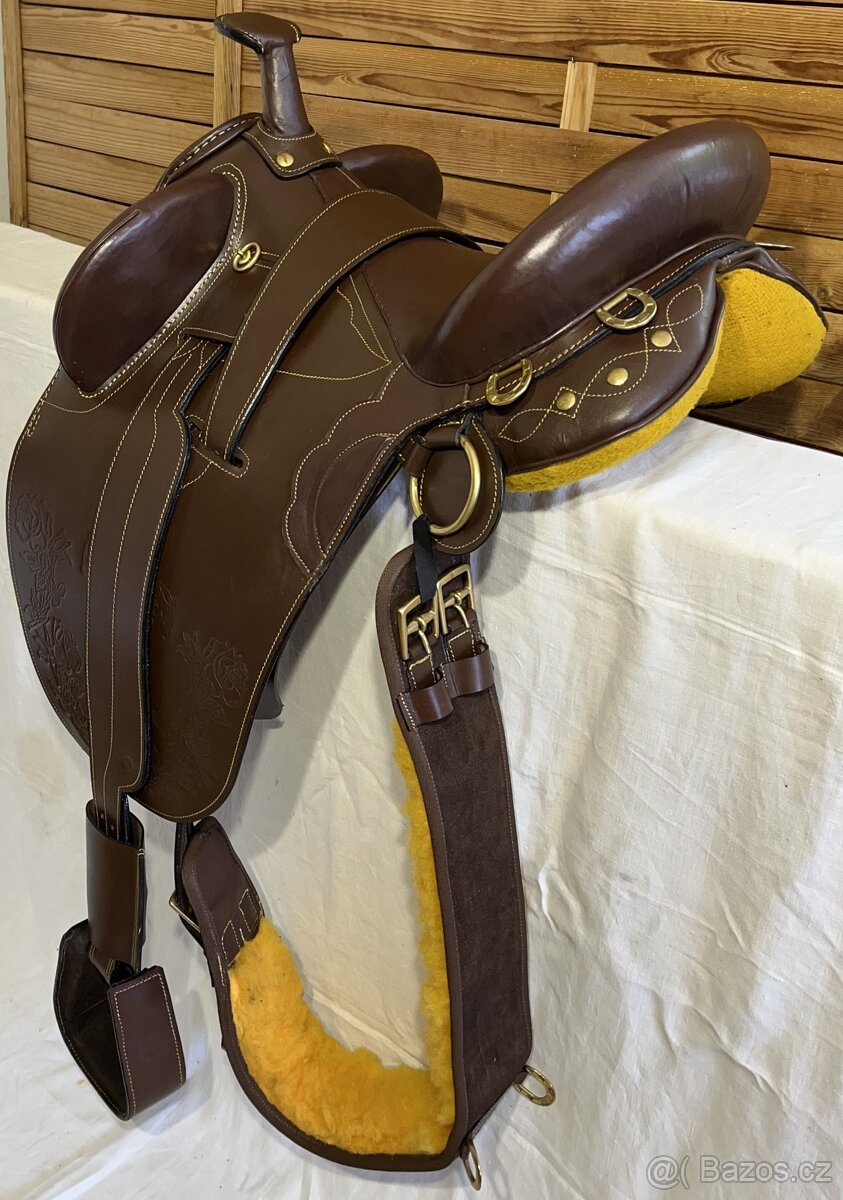 Australské sedlo s hruškou hnědé - 2