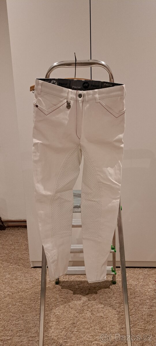 Bílé rajtky Pikeur 176 s gripem - 2
