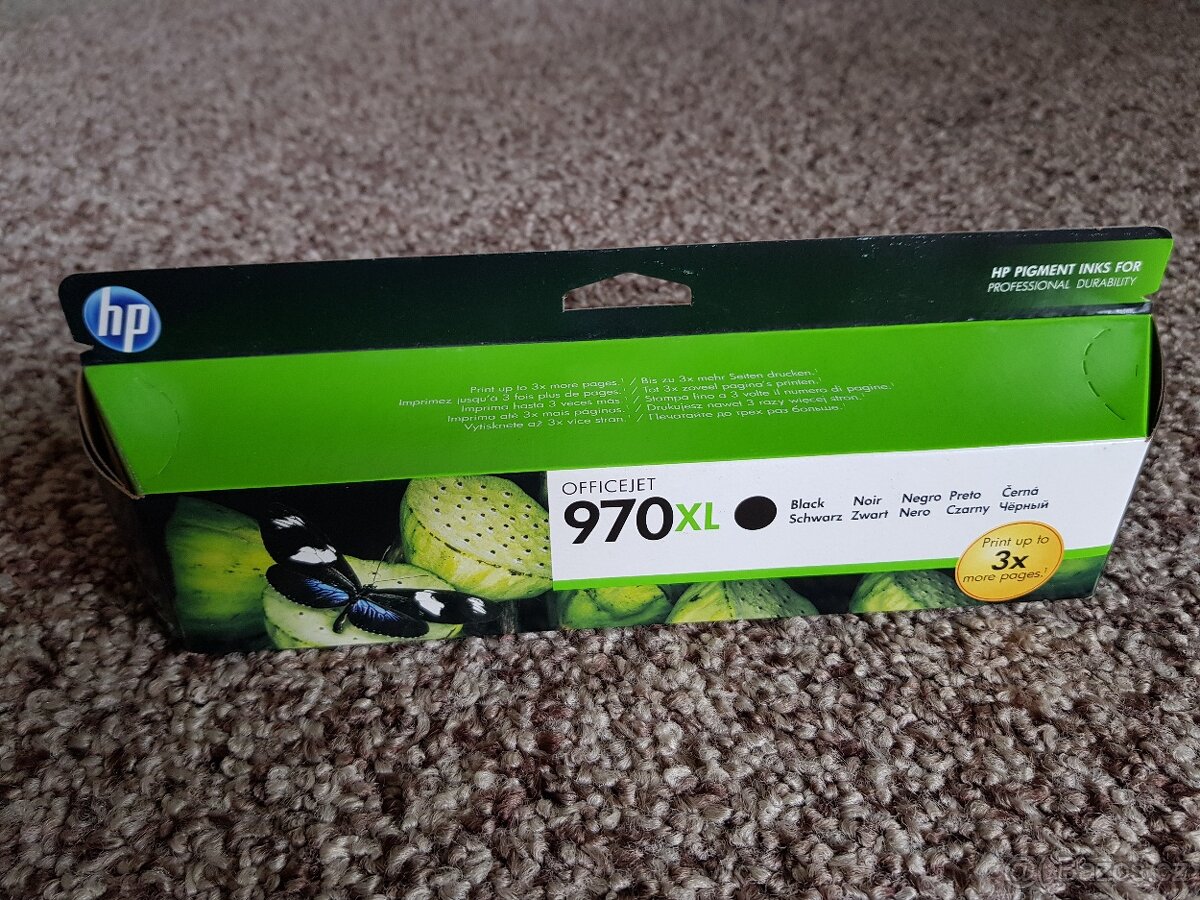 Inkoustová náplň HP 970XL - černá - 2