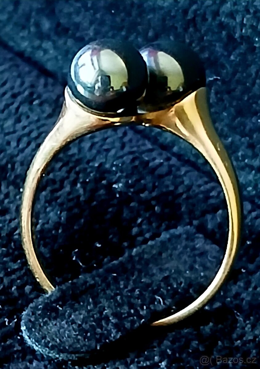 Zlatý prsten 8k starožitný - 2