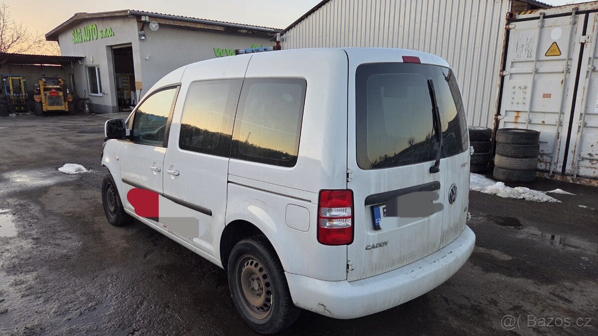 Prodám N.D. VW Caddy 1.6 TDi, 55kW, 5ti kvalt. - 2