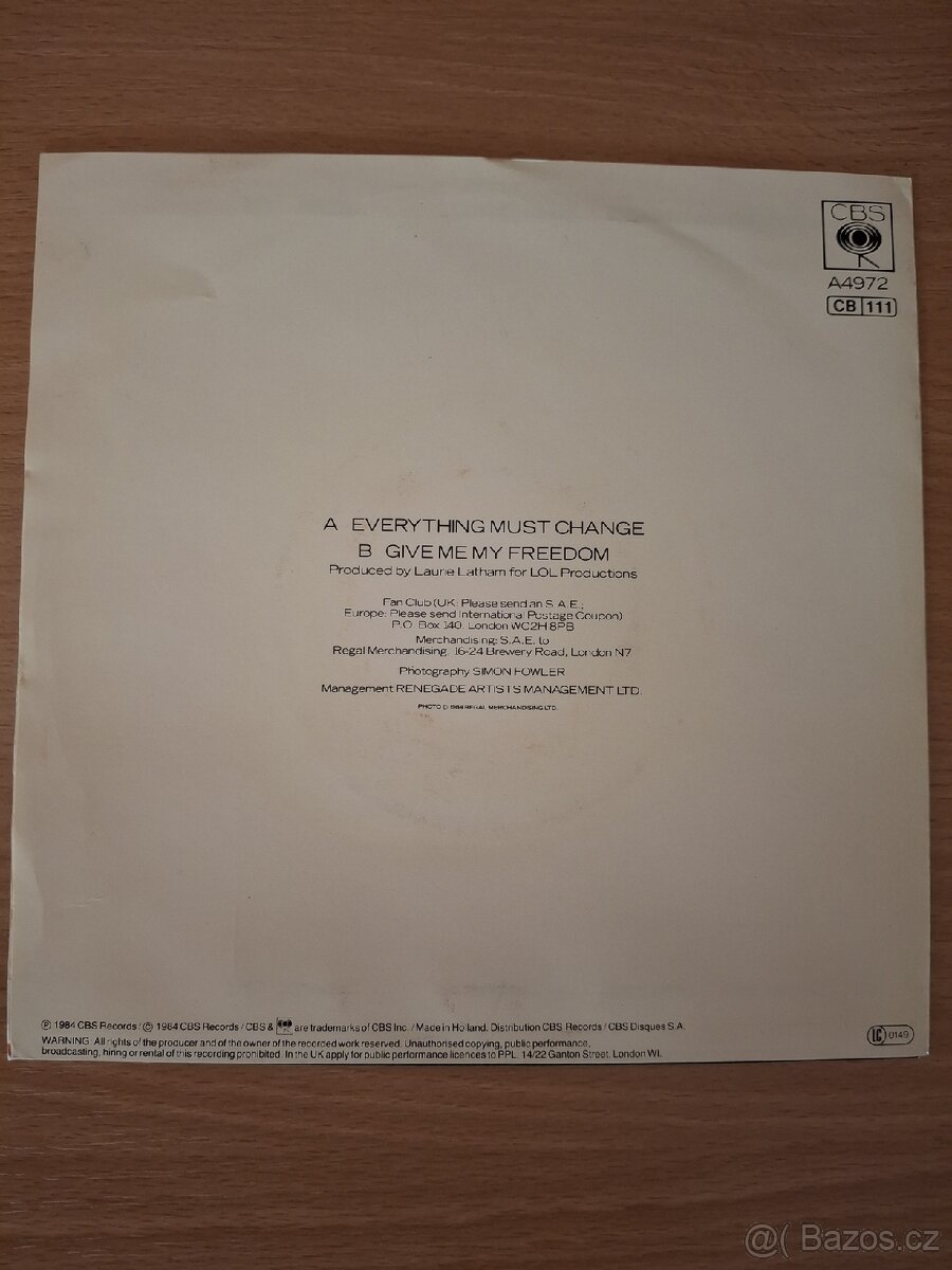 Paul Young – Everything Must Change (SP 7“) - 2