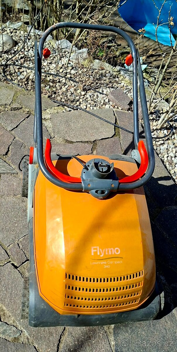 Flymo - Elektrický vertikutátor 340 + nový válec s pery - 2