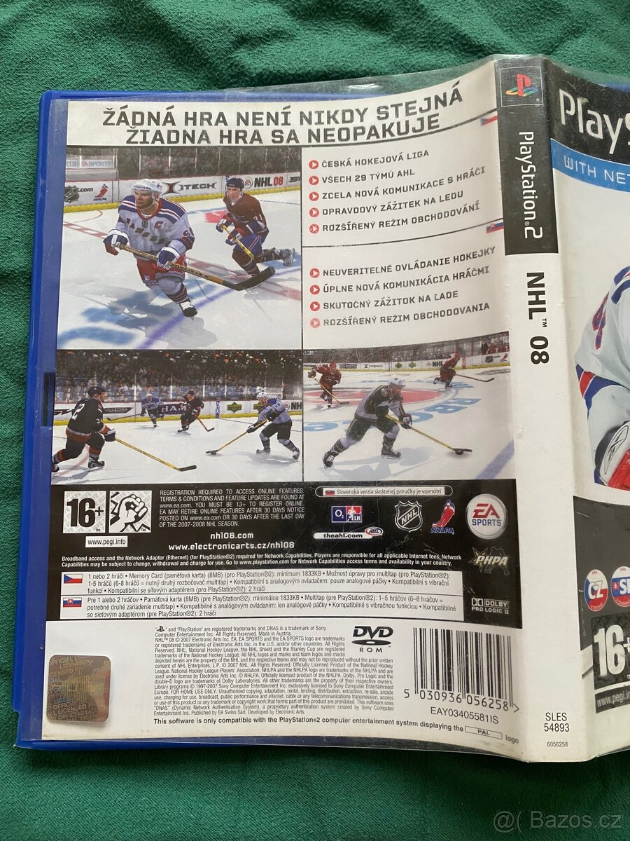 PS2 NHL 08 CZ verze - 2