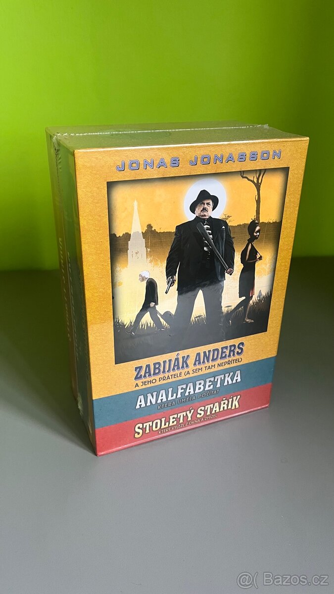 Jonas Jonasson box 3x - nové - 2