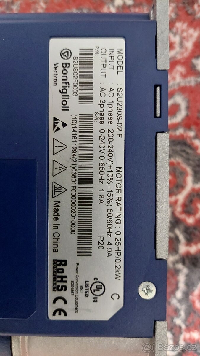 Bonfiglioli S2US02F0003 S2U230S-02F - 2