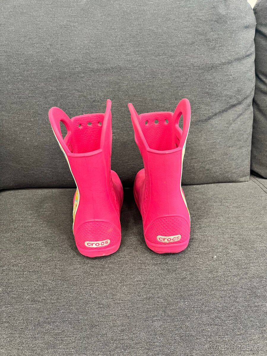 Holínky růžové CROCS vel. 30 - 2