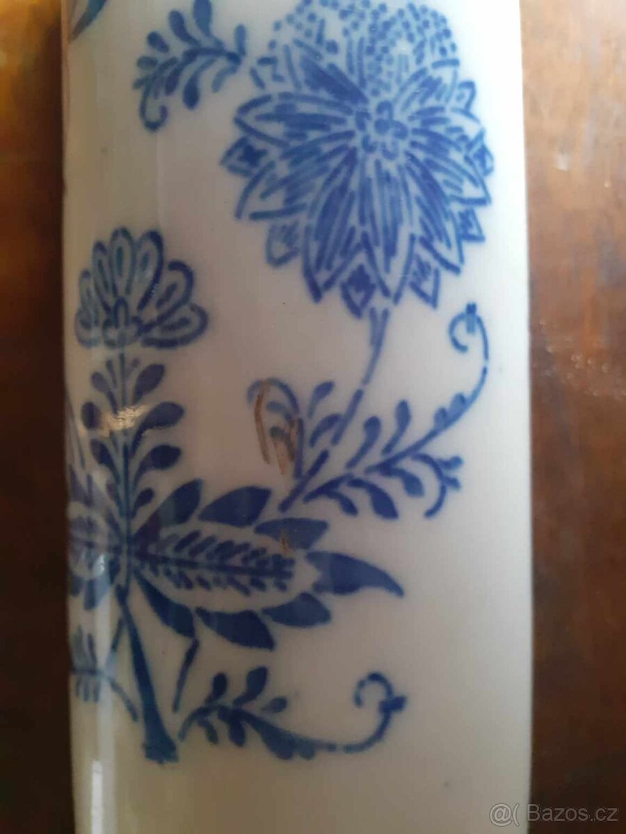 Starý porcelánový váleček na těsto cibulák - 2