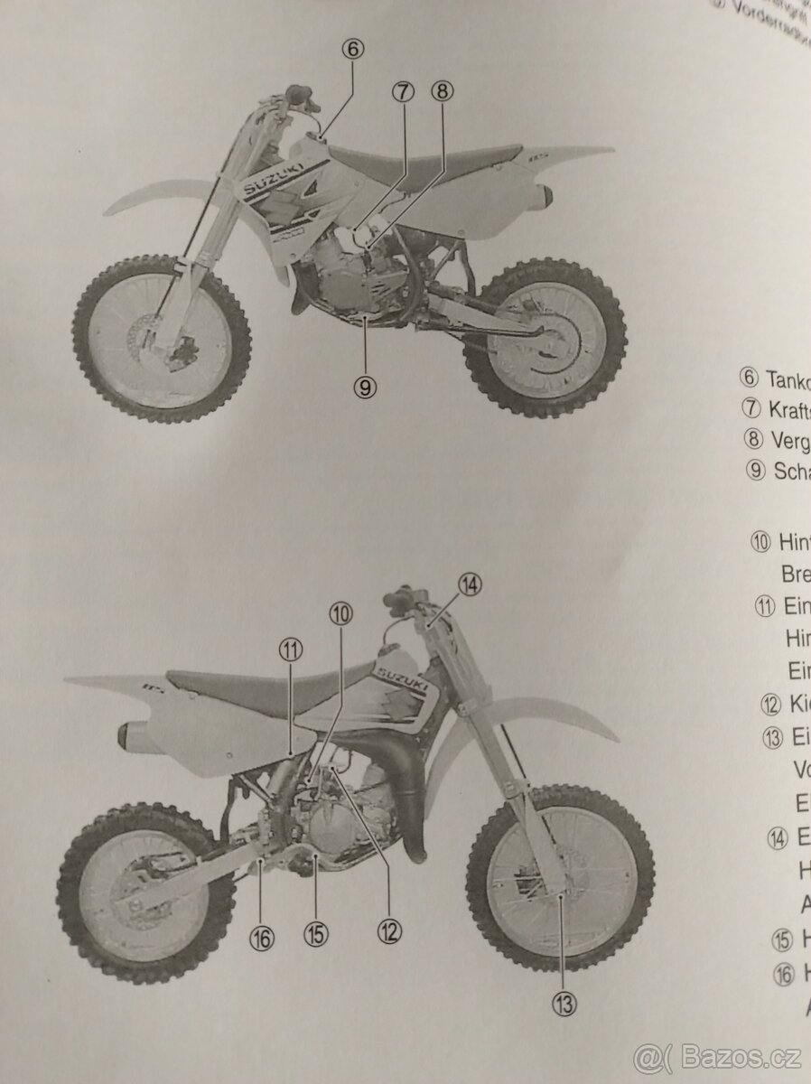 Servisní manuál Suzuki RM 85 2002 - 2