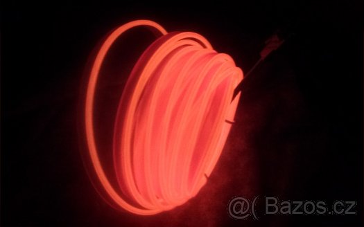 NEONOVÝ TUNING SVÍTÍCÍ KABEL / DRÁT - 5 metrů - 2