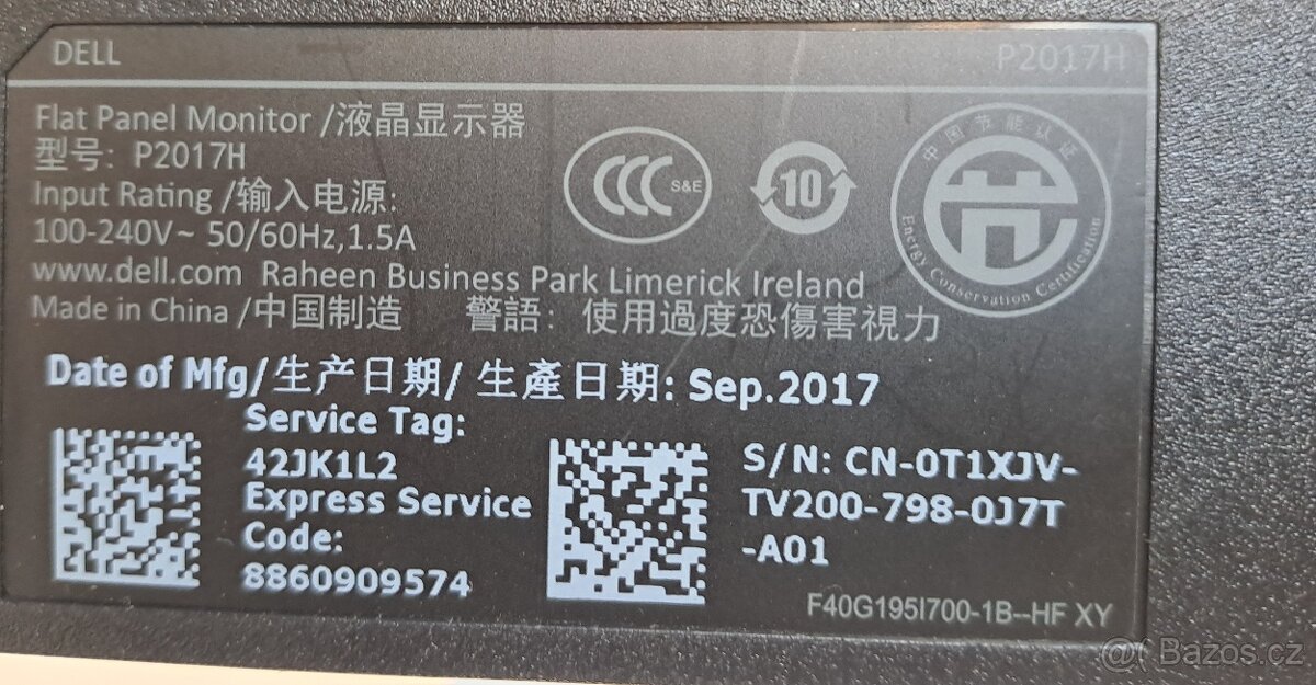 DELL P2017H LCD 20” Professional - 2