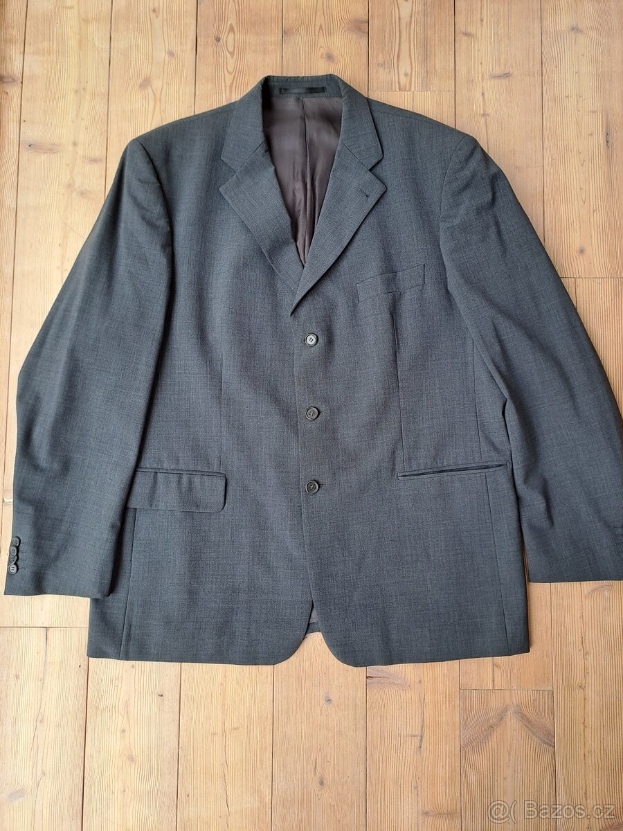 Šedý pánský oblek Luggi vel. 56 na výšku asi 184 cm - 2