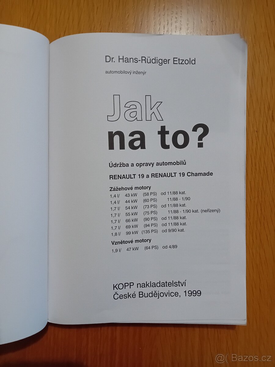 Jak na to – RENAULT R19/CHAMADE - 2