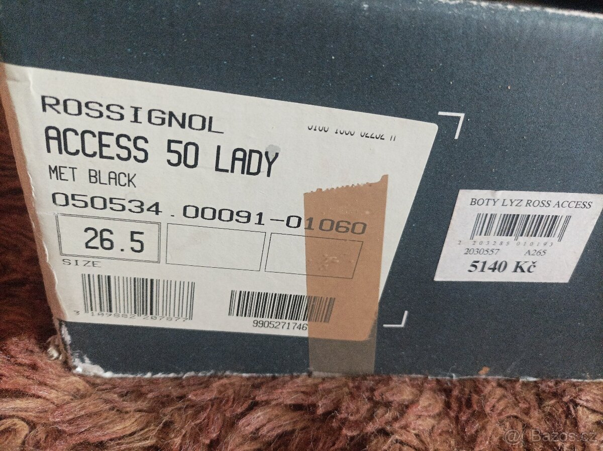 Dámské černé lyžáky Rossignol 26,5 - 2