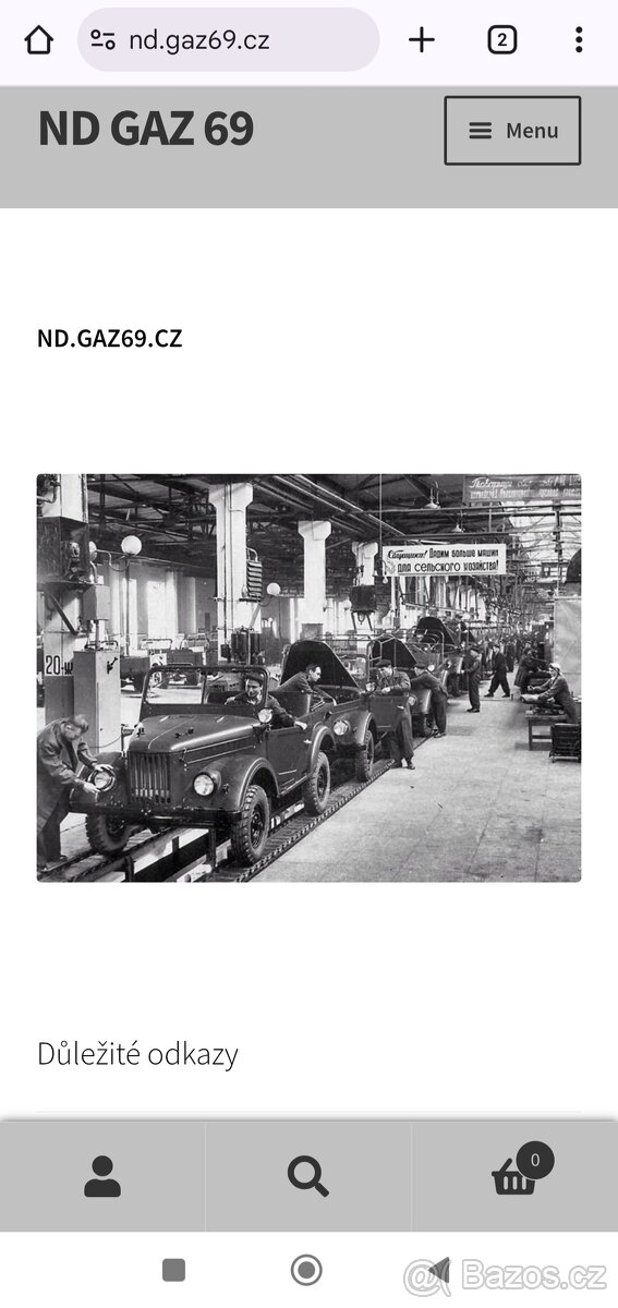 UAZ 469 - listová pera - přední - ORIGINÁL - 2