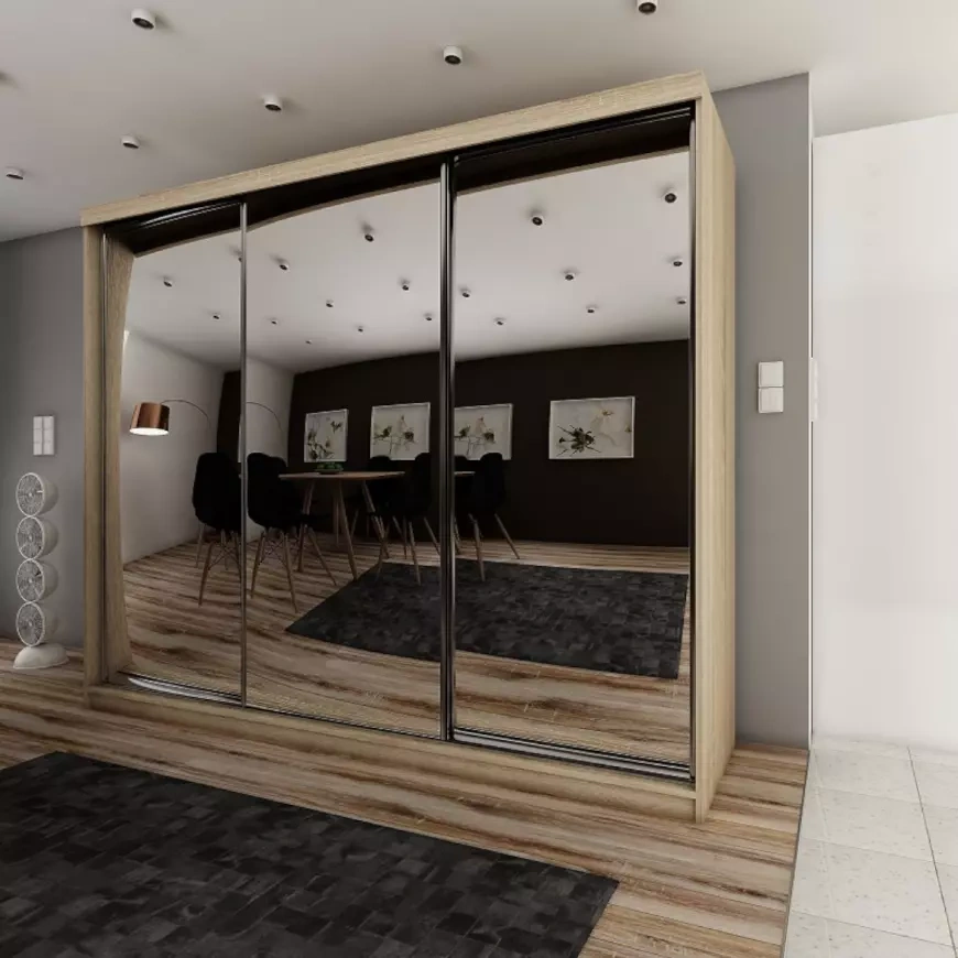 Zrcadlová Skříň Top 21 250 Dub Sonoma - 2