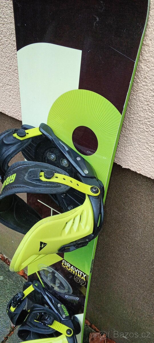 snowboard gravity, cca 157 cm, vázání gravity - 2
