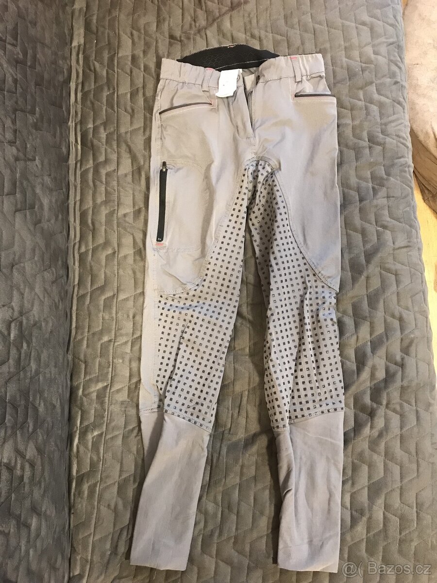 Dámské jezdecké rajtky 580 LIGHT šedé FOUGANZA vel. XS - 2