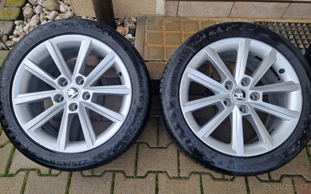 Alu 225/45 17 Škoda TERON Continental - 2