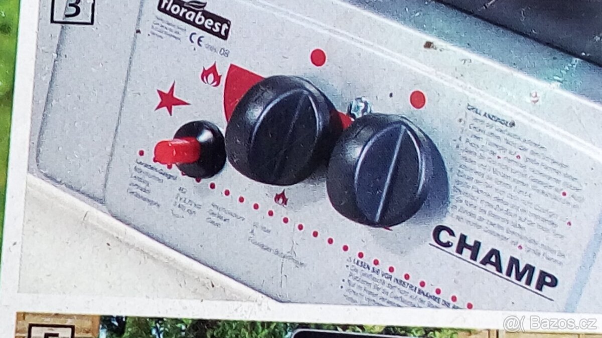 GRIL plynový, 2 x hořák, provozuschopný - 2