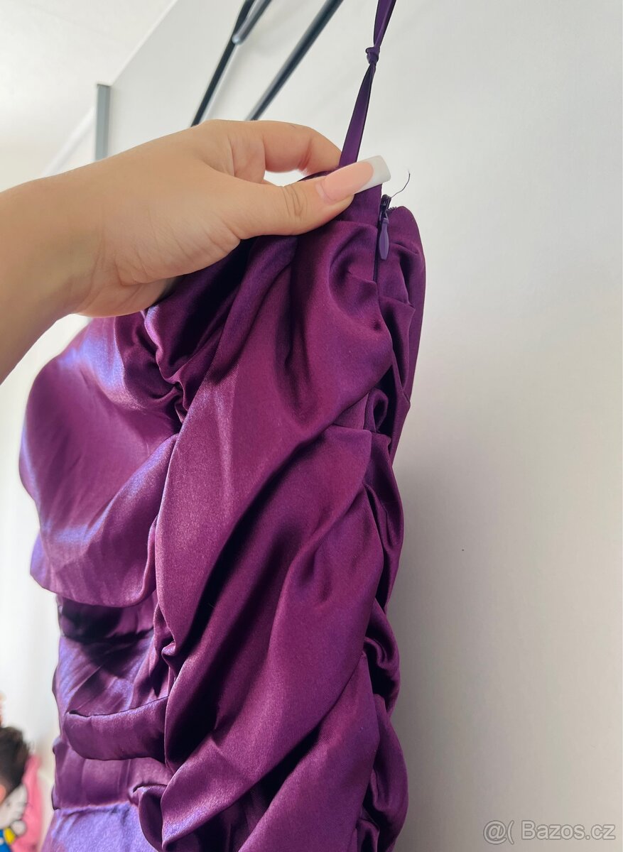 Juju & Christine Plesové Fialové Dámské Šaty - 2