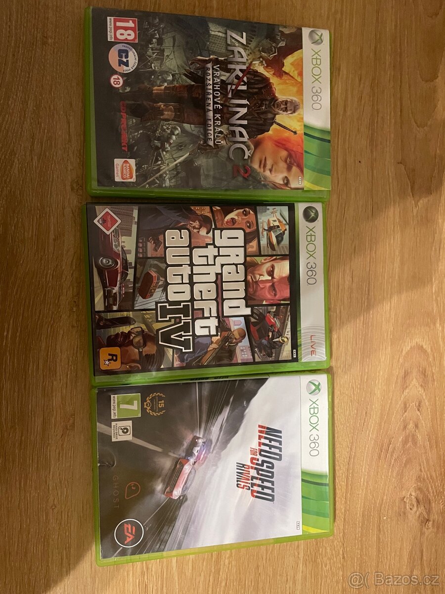 X box 360, ovladač, 3 hry - 2