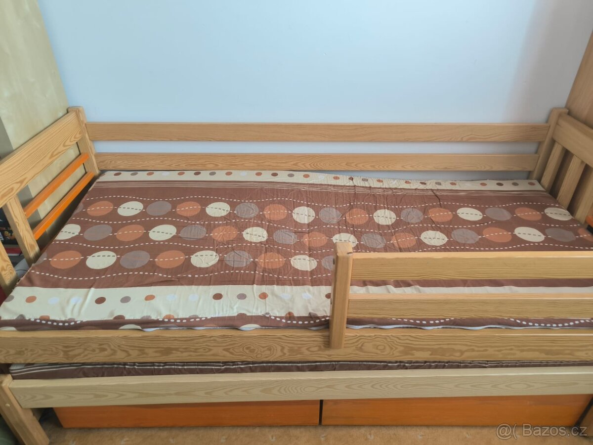 Praktická dětská dvoupostel 6-14 let 80x180cm - 2