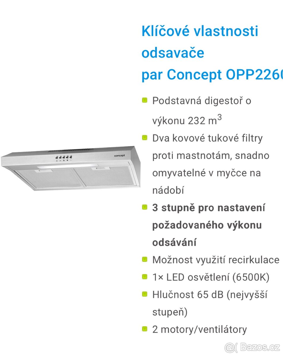 Digestoř odsavač par CONCEPT 2260 - 2